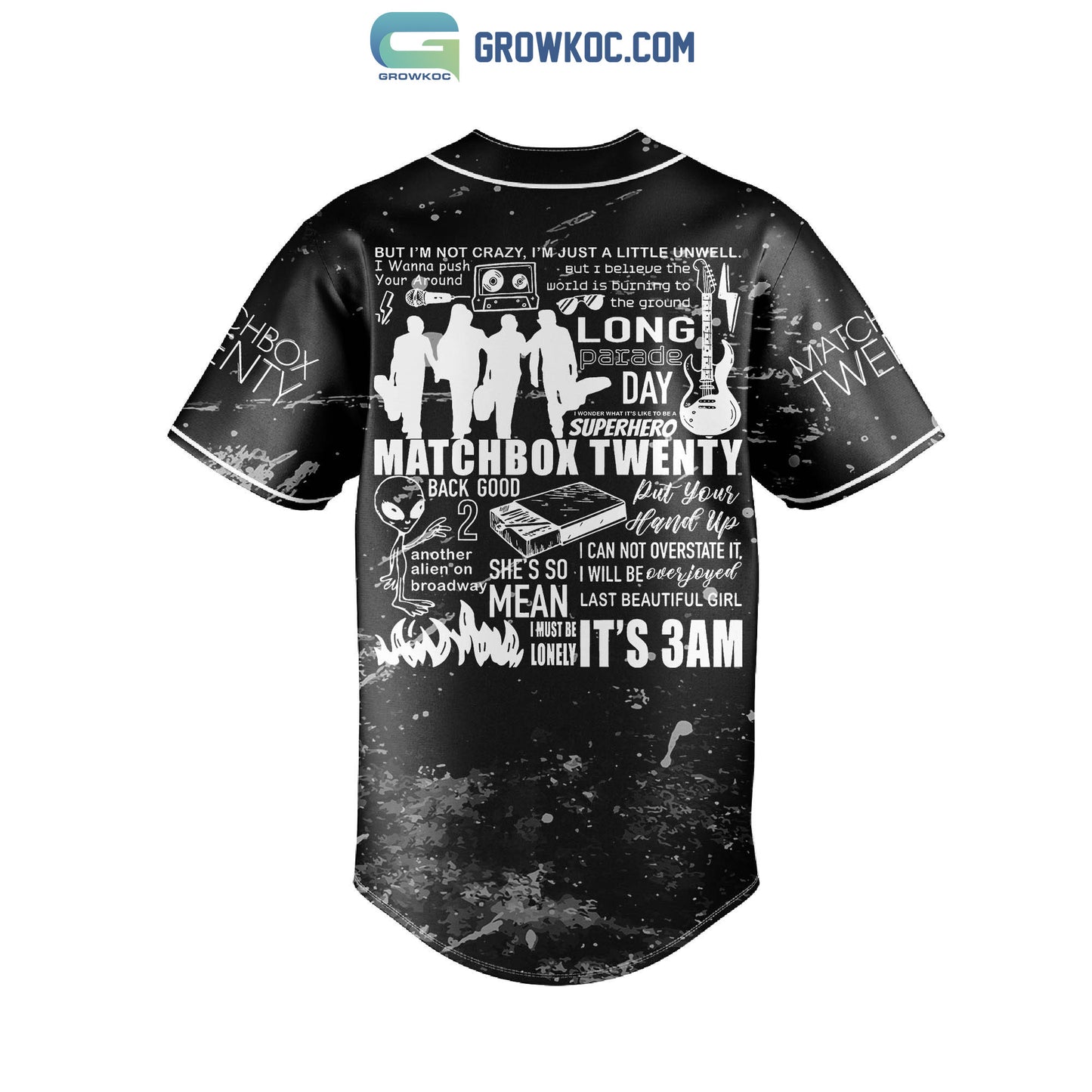 Matchbox Twenty EST 1996 Baseball Jersey