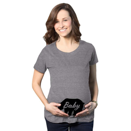 Maternity Baby Bear T Shirt Cute Adorable Pregnancy Tee For Expecting Mother Funny Graphic Maternity Tee Cute Pregnancy...