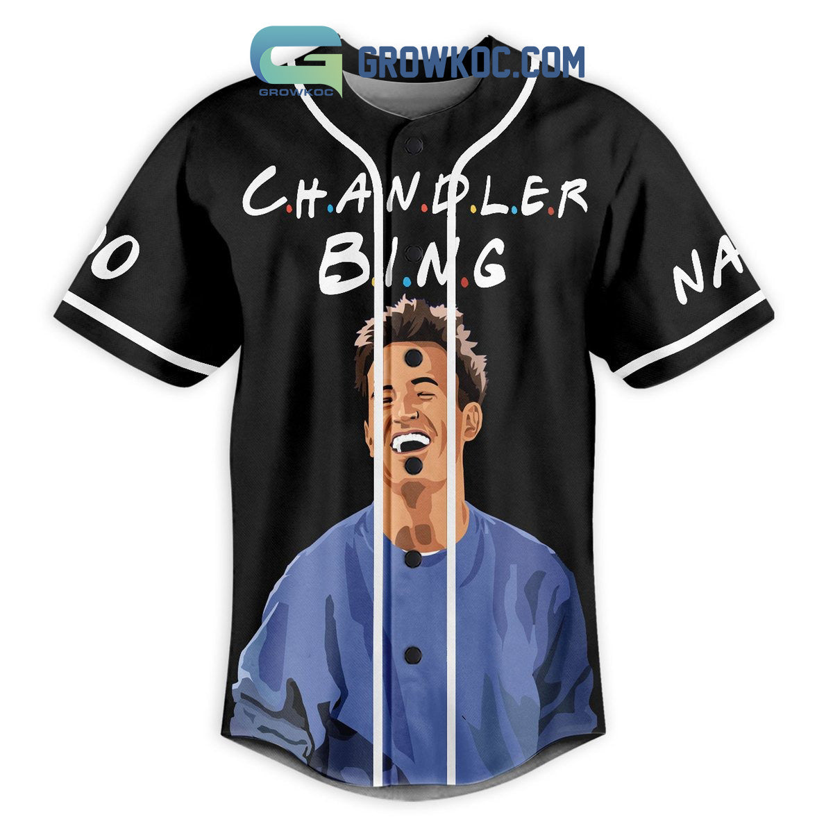 Matthe Perry Hi I’m Chandler I Make Jokes When I’m Uncomfortable Personalized Baseball Jersey
