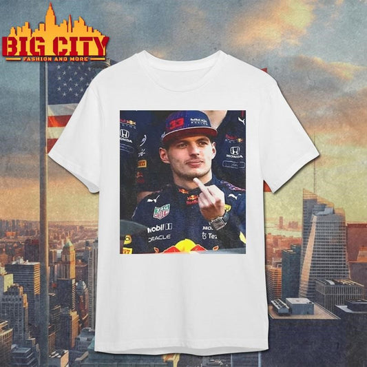 Max Verstappen Middle Finger Formula 1 Racing Meme Shirt