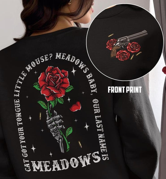 Meadows Baby Double Sided Print Sweatshirt, Haunting Adeline Inspired Hoodie, Dark Romance, Smut Reader, Run Little...