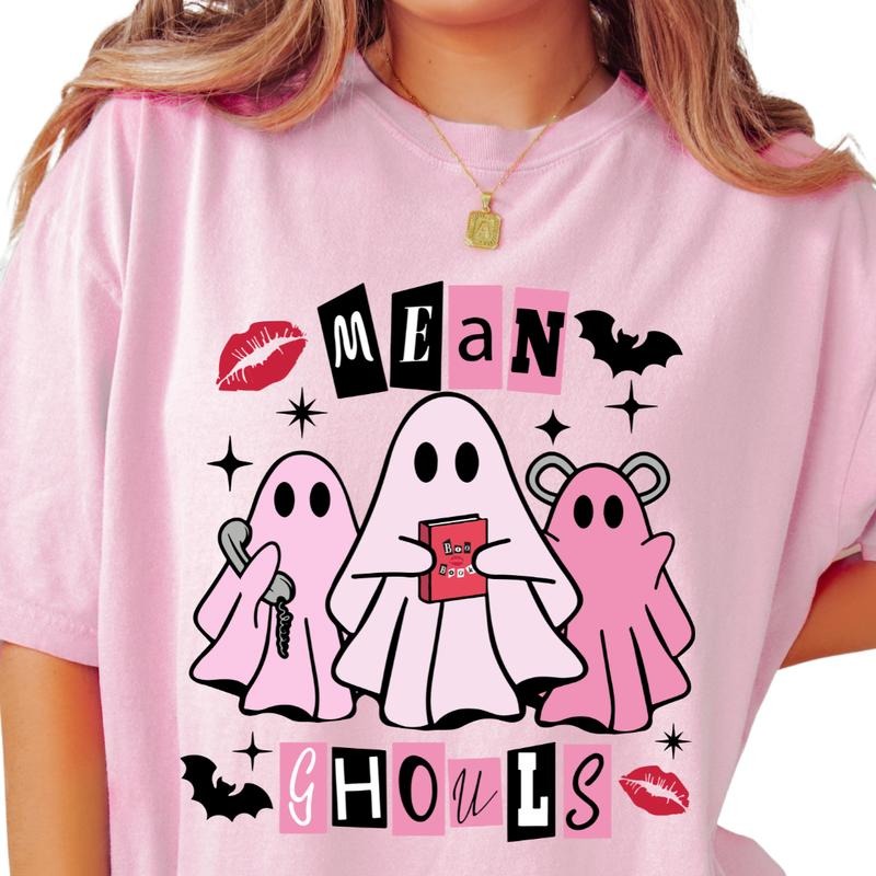 Mean Ghouls Halloween Shirt  ~ Unisex Apparel Relaxed Fit Printed In The USA Clothing Womenswear Casual Comfort Cotton...