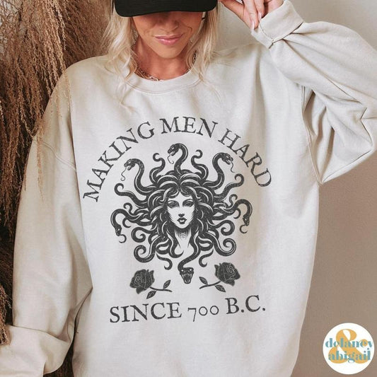 Medusa Crewneck Greek Mythology Sweater, Hoodie for Feminine Rage Women's Rights Anti-Trump Shirt Stone The Patriarchy...