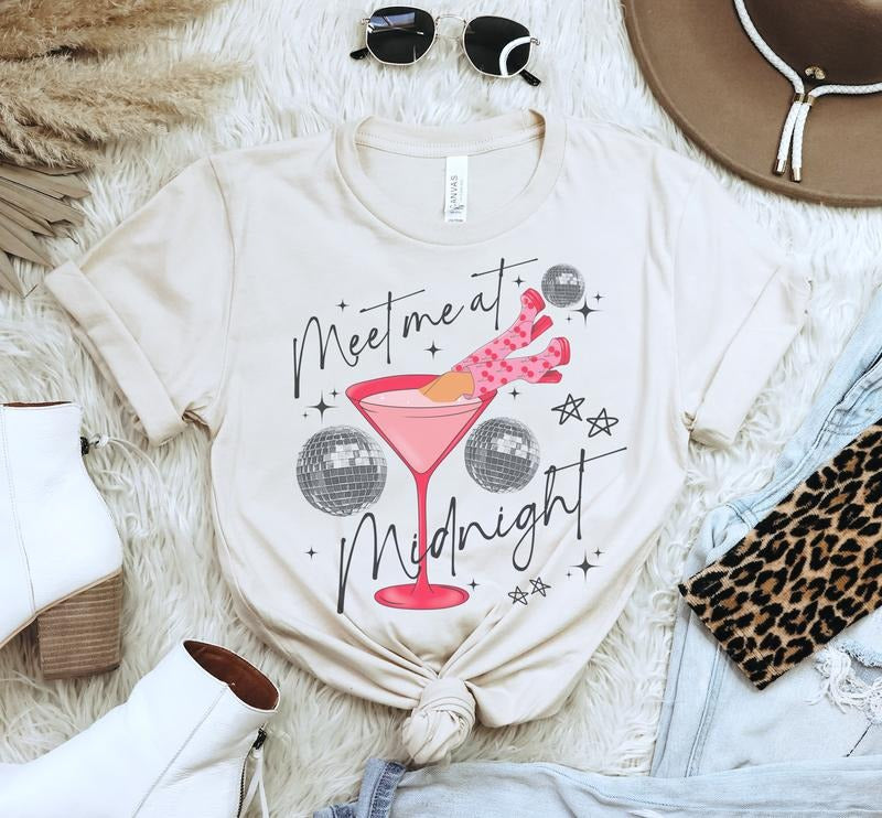Meet Me at Midnight T-Shirt Concert Tshirt Country Midnight Tee Album Music T-Shirt Comfy Oversized Tshirt Soft Print Tee...