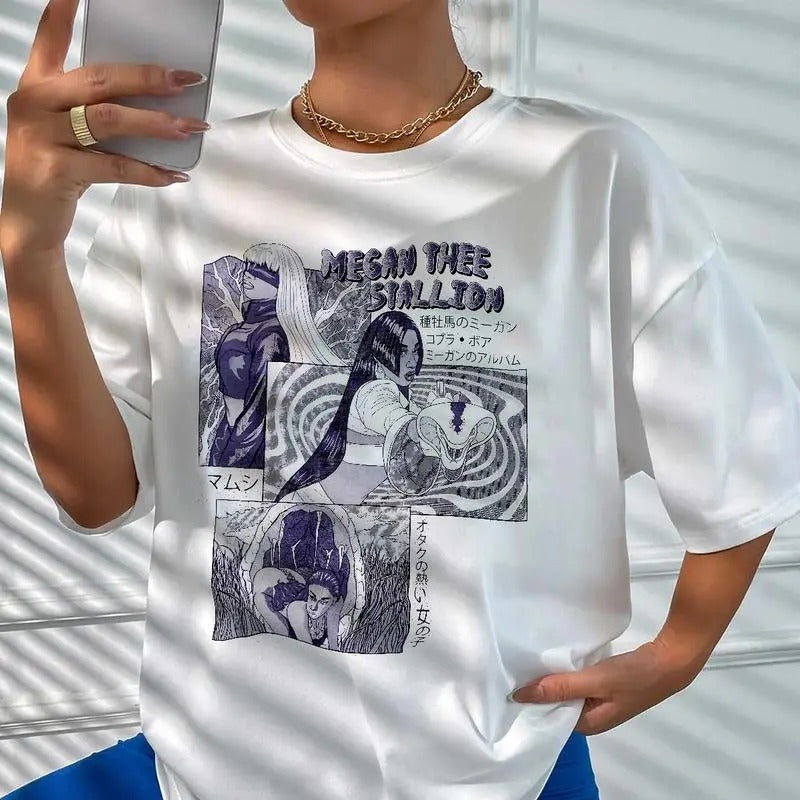 Megaan Thee Shirt, Thee Stalliion Shirt, Music Merch Shirt, Concert Shirt, Trending Shirt, HISS Album 90s Tee Womenswear...