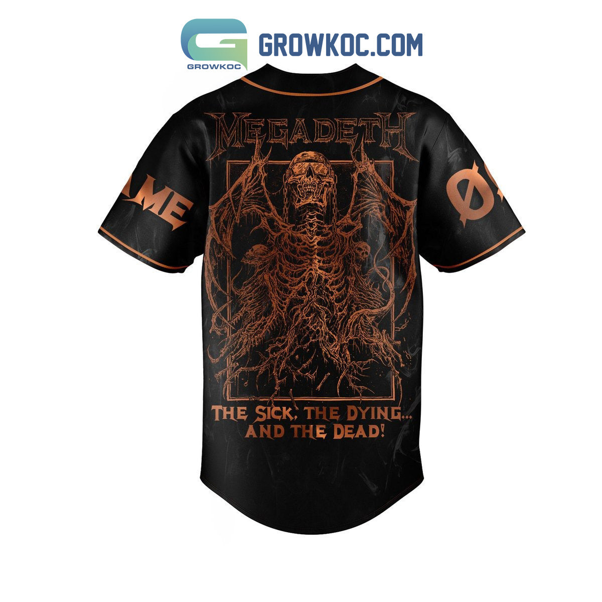 Megadeth The Sick The Dying And The Dead Personalized Baseball Jersey