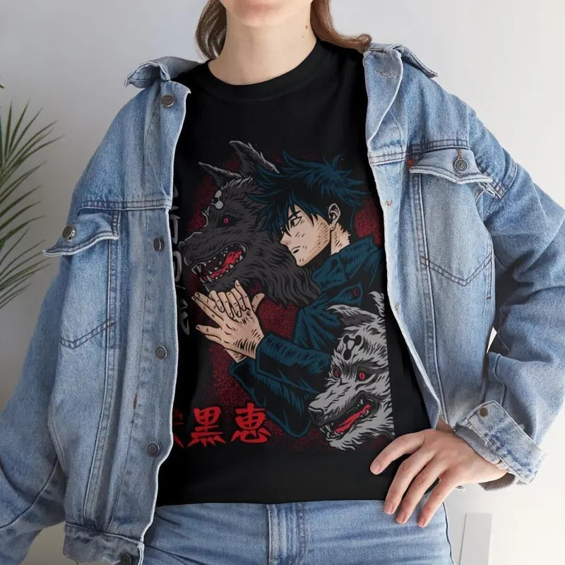 Megumi T Shirt Jujutsu Kaisen Anime Clothing Cosplay Manga Japanese Tee Unisex Full Size Hoodie, Sweatshirt | WearSparks.com