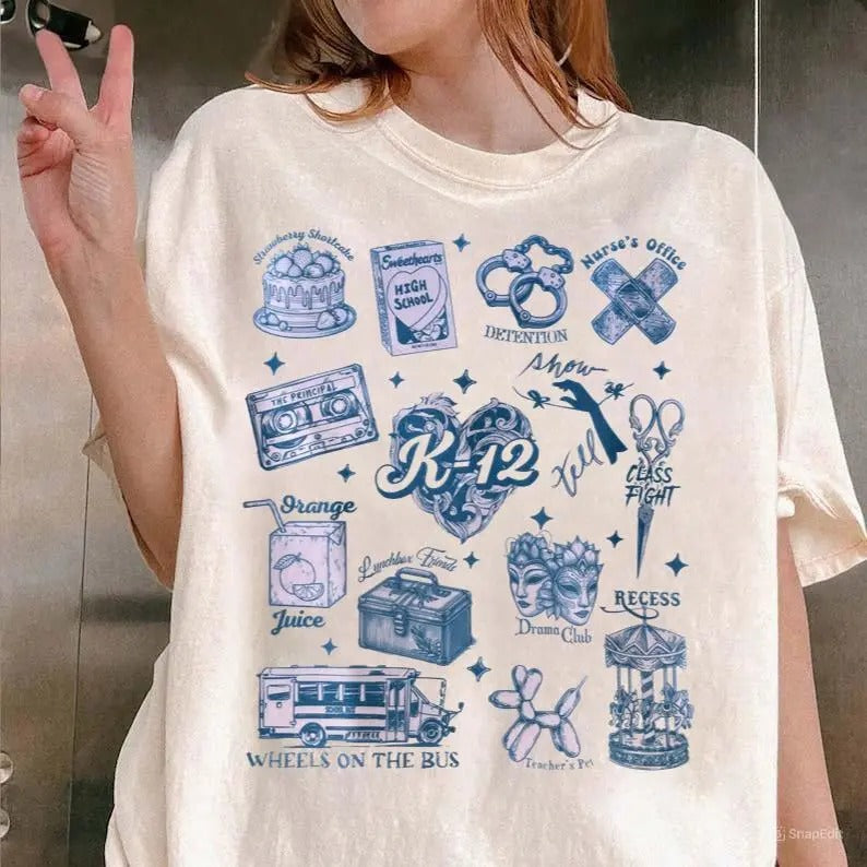 Melanie Martinez K12 Book The Trilogy Tour Melanie Martinez Shirt Casual Cotton Unisex, shirt trend 2025 Hoodie, Sweatshirt