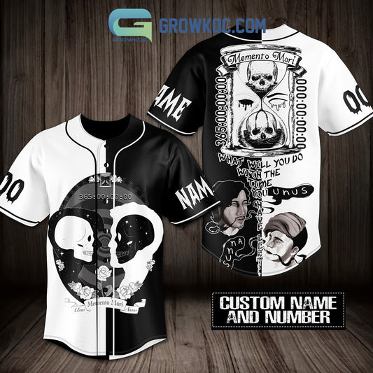 Memento Mori What Will You Do With The Time You Have Personalized Baseball Jersey