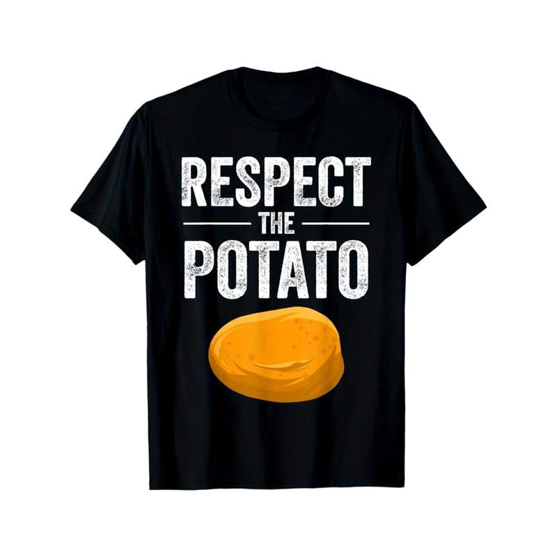 Men'S Cotton T-shirt Printed with the Word "Respect", Casual Short-Sleeved round Neck T-shirt, Soft and Comfortable Top...