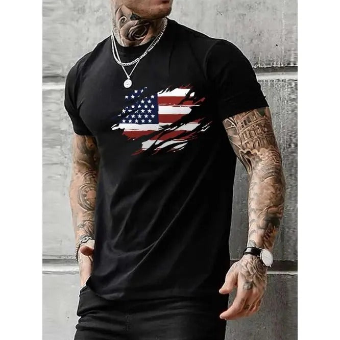 Men's 100% Cotton Graphic Tee - Casual Short Sleeve Crew Neck T-Shirt for Summer, Outdoor & Home WearMade in USA Hoodie,...