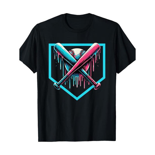 Men's Baseball-Inspired Cotton T-Shirt