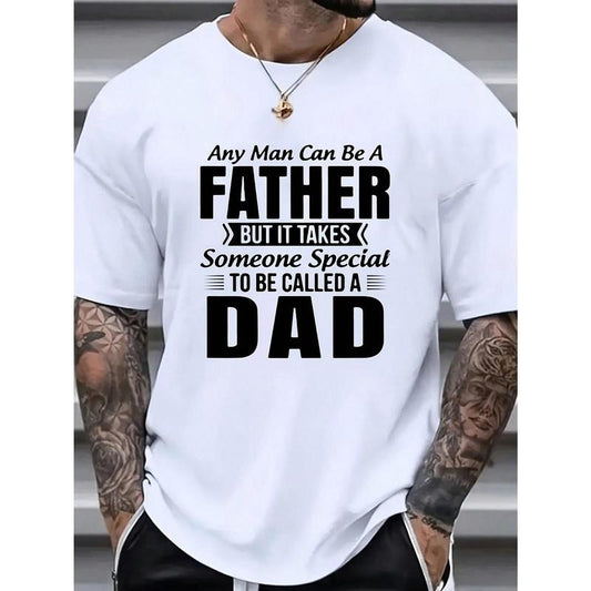 Men's Casual Slogan Print Round Neck Short Sleeve T-Shirt, Summer Made in USA Hoodie, Sweatshirt | WearSparks.com