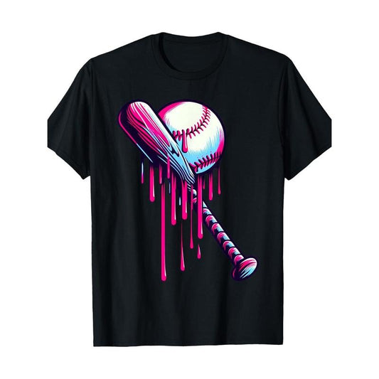 Men's Cotton Baseball Bat Graphic Tee