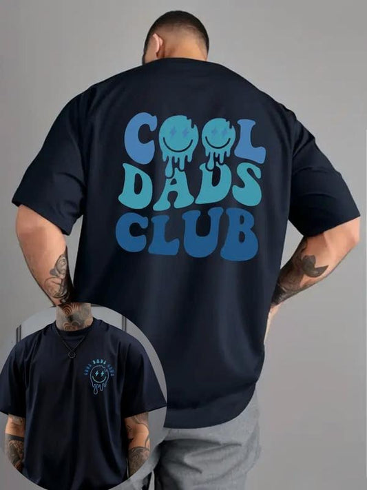 Men's Fashion Design Blue Cool Dad Club Letter Lightning Eye Smile Print Mountaineering Fishing Daily Casual Versatile...