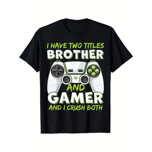 Men's Gamer Graphic Tee - Soft Cotton, Casual Round Neck T-Shirt for Summer, Perfect Gift Idea made in usa Hoodie, Sweatshirt