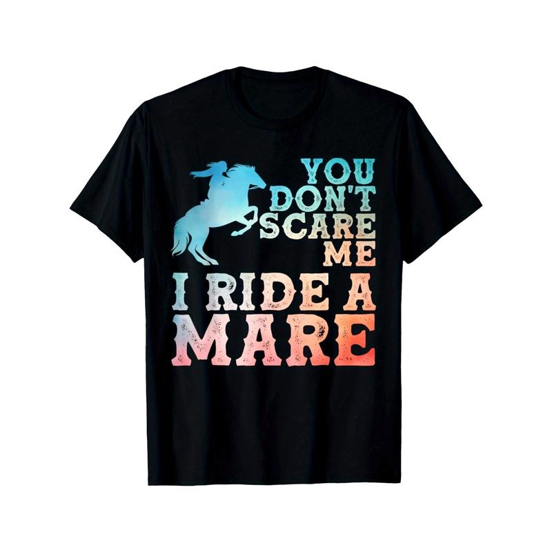 Men's Premium Cotton T-Shirt with Horse Print
