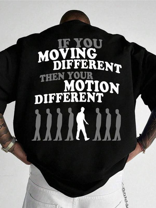 Men's Regular Fit Letter Print Round Neck Short Sleeve Graphic Tee, Casual Crew Neck T-shirt for Daily Wear, Fashion...