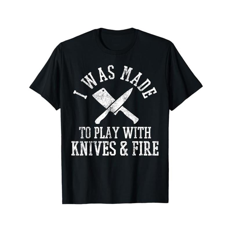Men's Soft Cotton T-Shirt with Chef Print