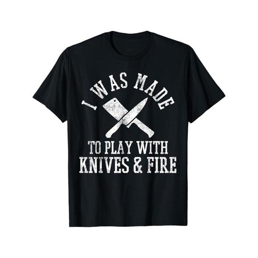 Men's Soft Cotton T-Shirt with Chef Print