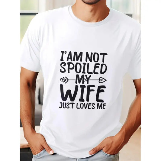 Men's Summer Short Sleeve T-Shirt with Front Print - Comfortable, Breathable Fabric, Casual Sporty Style- I'am Not...