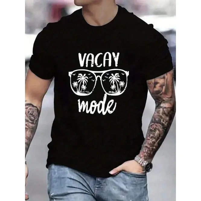 Men's Summer Sunglasses Print Fashion Casual Short Sleeve T-Shirt Made in USA Hoodie, Sweatshirt | WearSparks.com