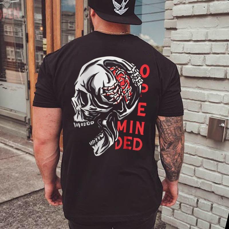 Men's T-shirt, Open Minded Printed Men's T-shirt Gifts for the Man of Character,Merch gift Hoodie, Sweatshirt
