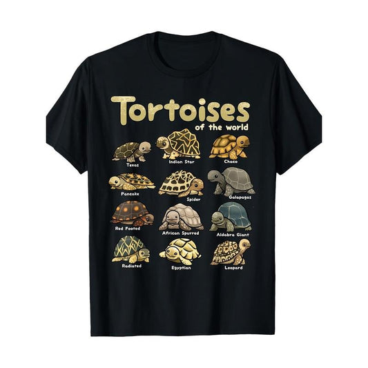 Men's Tortoise & Reptile Print Cotton Tee