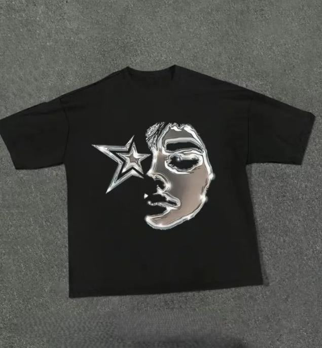 Men's Y2K Graphic Cotton T-Shirt
