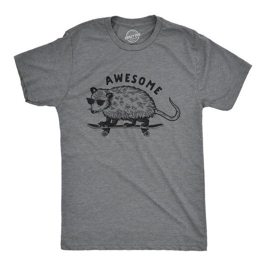 Mens Awesome Possum T shirt Funny Cool 90s Retro Animal Lover Graphic Tee Mens Funny T Shirts Cool Tees Soft Stylish...