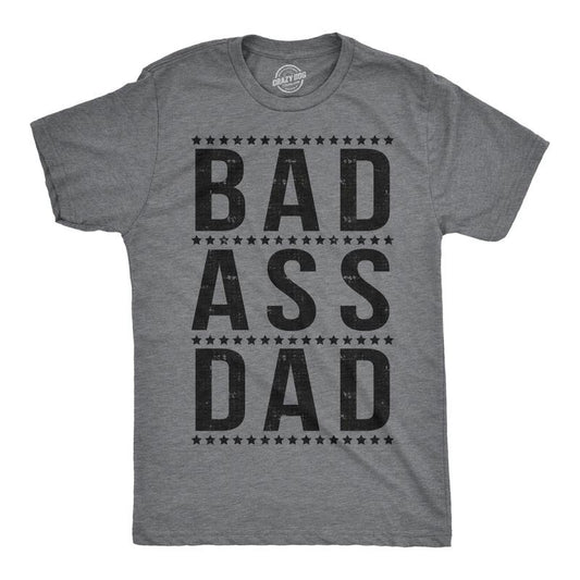 Mens Bad A Dad Funny T Shirt Hilarious Fathers Day Cool Ideas for Papa Mens Funny T Shirts Cool Tees Soft Stylish Casual...