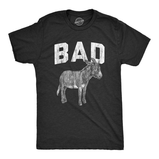 Mens Bad Ass T Shirt Funny Donkey Jackass Sarcastic Graphic Novelty Tee Mens Funny T Shirts Cool Tees Soft Stylish Casual...