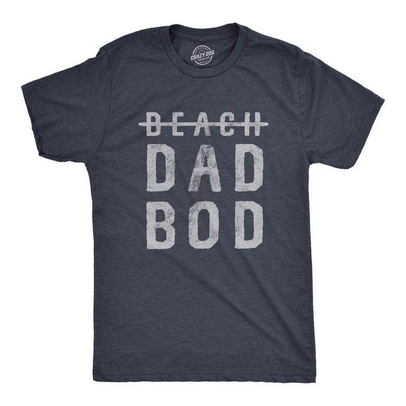 Mens Beach Dad Bod T Shirt Funny Sarcastic Father's Day Fitness Out Of Shape Novetly Tee For Guys Mens Funny T Shirts...