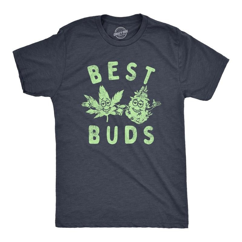 Mens Best Buds T Shirt Funny 420 Pot Weed Smoking Lovers Tee For Guys Hoodie, Sweatshirt | WearSparks.com