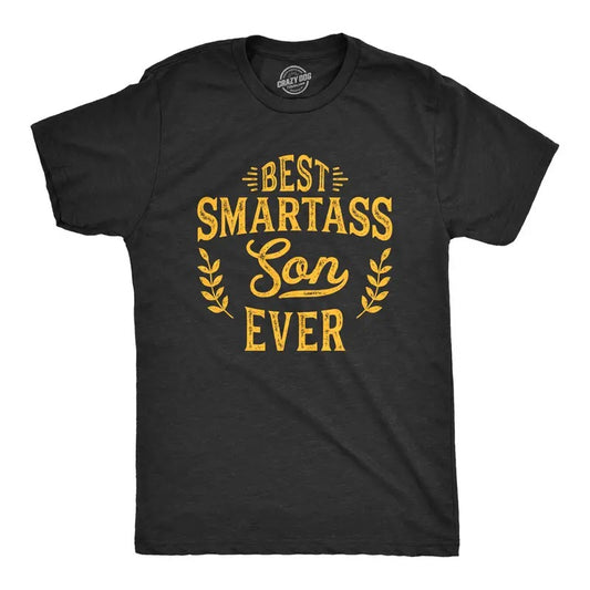 Mens Best Smartass Son Ever T Shirt Funny Kids Parenting Hilarious Sarcastic Tee Mens Funny T Shirts Cool Tees Soft...