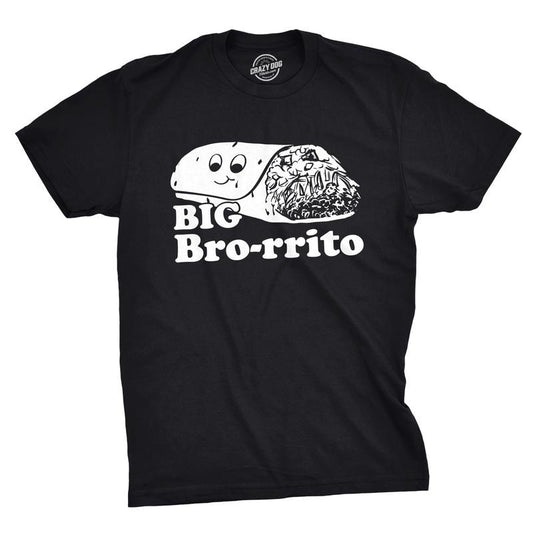 Mens Big Bro-rrito T Shirt Funny Brother Tee For Guys Mens Funny T Shirts Cool Tees Soft Stylish Casual Menswear Cinco De...