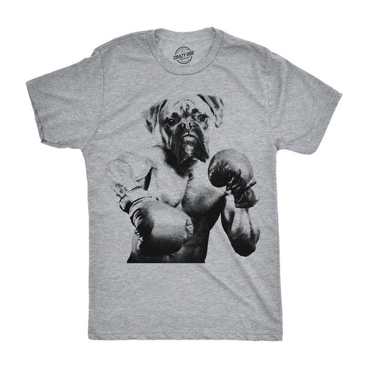 Mens Boxer Boxing T Shirt Funny Fitness Workout Puppy Dog Tee For Guys Mens Funny T Shirts Cool Tees Soft Stylish Casual...