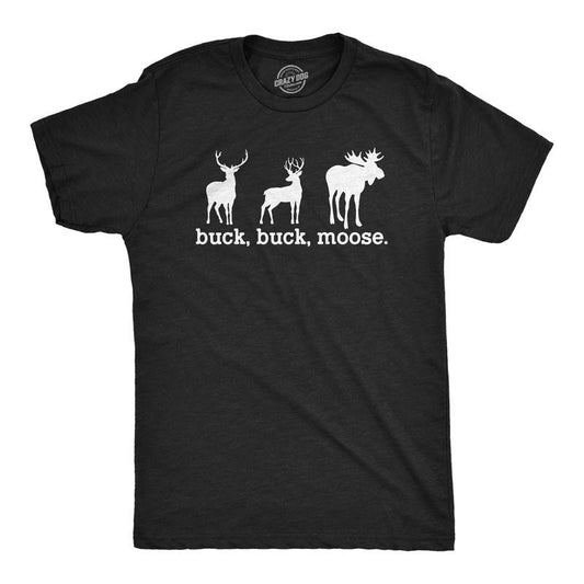 Mens Buck Moose T Shirt Funny Deer Hunting Elk Hunter Joke Tee For Guys Mens Funny T Shirts Cool Tees Soft Stylish Casual...