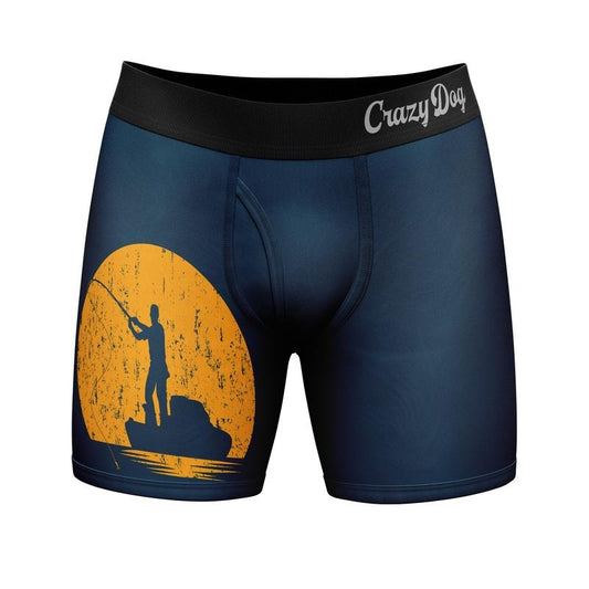 Mens Cant Work Today My Arm Is In A Cast Boxer Briefs Funny Fishing Graphic Novelty Underwear Funny Graphic Boxers Dad...