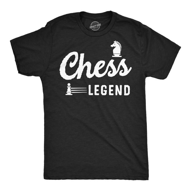 Mens Chess Legend Funny T Shirt Sarcastic Graphic Tee For Men Mens Funny T Shirts Cool Tees Soft Stylish Casual Menswear...