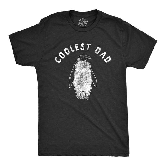 Mens Coolest Dad T Shirt Funny Sarcastic Chilly Penguin Tee For Guys Mens Funny T Shirts Cool Tees Soft Stylish Casual...
