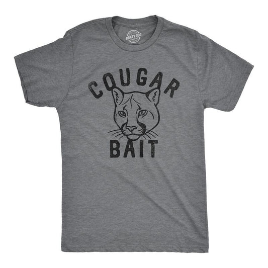 Mens Cougar Bait T Shirt Funny Older Women Lovers Joke Tee for Guys Mens Funny T Shirts Cool Tees Soft Stylish Casual...