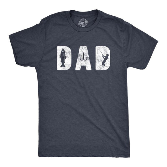 Mens Dad Fishing T Shirt Funny Fathers Day Gift For Dad Outdoor Fisherman Graphic Tee Mens Funny T Shirts Cool Tees Soft...