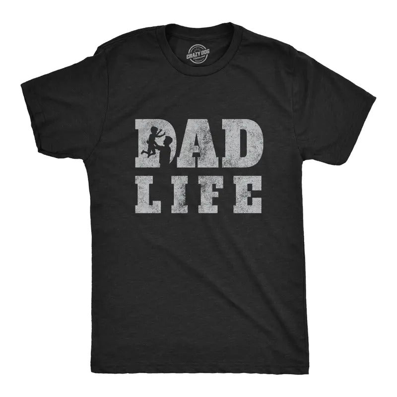 Mens Dad Life T Shirt Funny Proud Fathers Day Papa Parent Novelty Graphic Tee Mens Funny T Shirts Cool Tees Soft Stylish...