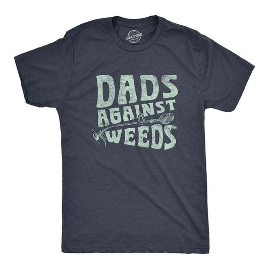Mens Dads Against Weeds T Shirt Funny Weed Whacker Lawn Mowing Tee For Guys Mens Funny T Shirts Cool Tees Soft Stylish...