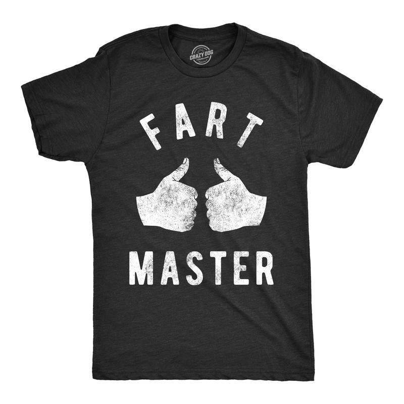 Mens Fart Master T shirt Funny Offensive Gift for Him Toilet Humor Farting Top Mens Funny T Shirts Cool Tees Soft Stylish...