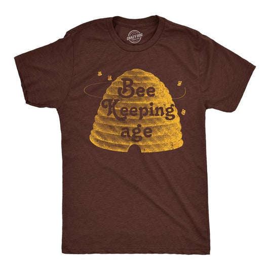 Mens Funny T Shirts Bee Keeping Age Sarcastic Novelty Graphic Tee For Men Mens Funny T Shirts Cool Tees Soft Stylish...