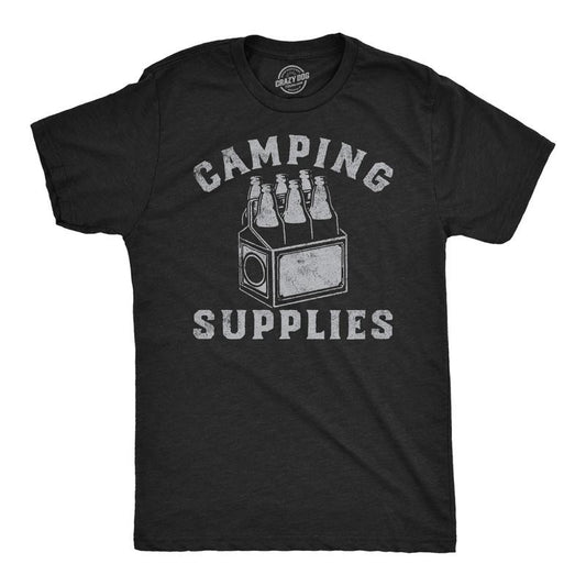 Mens Funny T Shirts Camping Supplies Sarcastic Drinking Graphic Novelty Tee For Men Mens Funny T Shirts Cool Tees Soft...