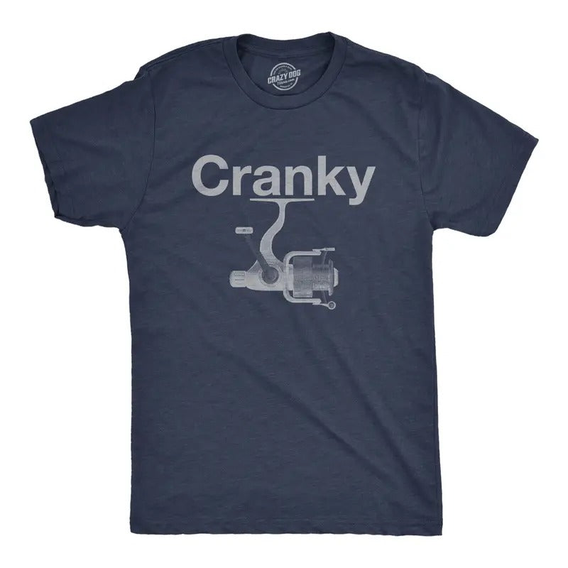 Mens Funny T Shirts Cranky Sarcastic Fishing Graphic Novelty Tee For Men Mens Funny T Shirts Cool Tees Soft Stylish...