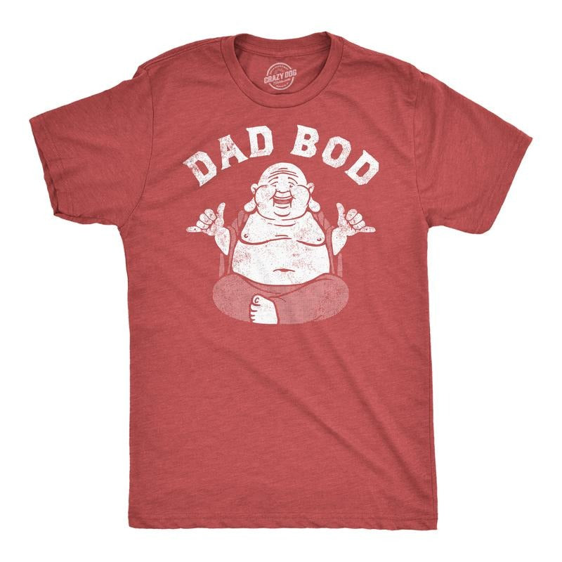 Mens Funny T Shirts Dad Bod Buddha Sarcastic Graphic Novelty Tee for Men Mens Funny T Shirts Cool Tees Soft Stylish...